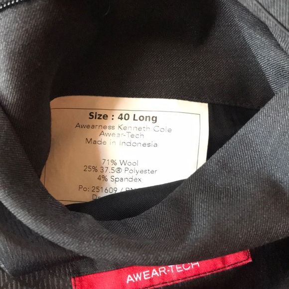 Men’s Kenneth Cole Awearness blazer. Size 40L - Picture 6 of 6